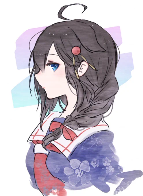 寝る前ワンドロ。
艦これ 時雨 