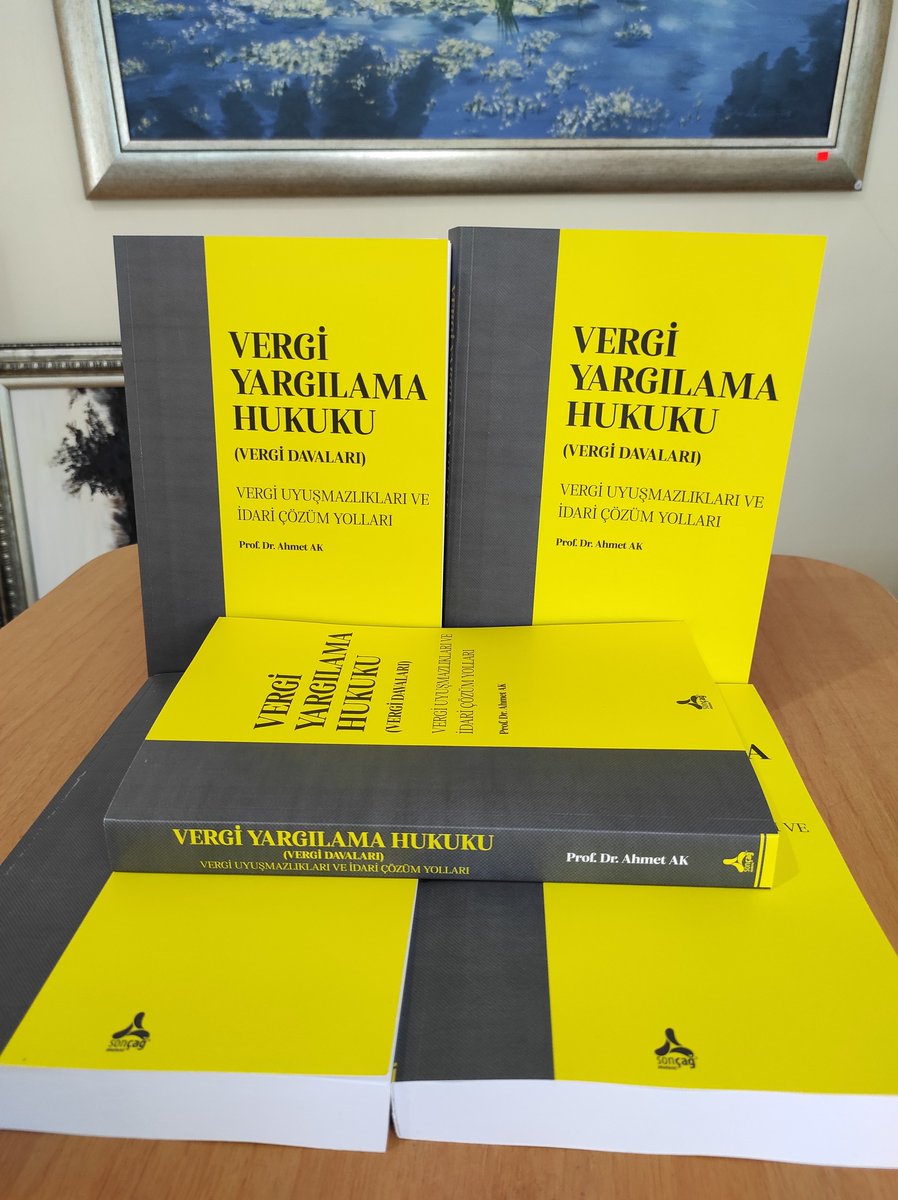 VergiSiz Dünya© Yazarımız Prof.Dr.Ahmet AK’ın "Vergi Yargılama Hukuku (Vergi Davaları) /Vergi Uyuşmazlıkları ve İdari Çözüm Yolları" başlıklı kitabı piyasaya sunulmuştur.
soncagyayincilik.com.tr/urun/vergi-yar…