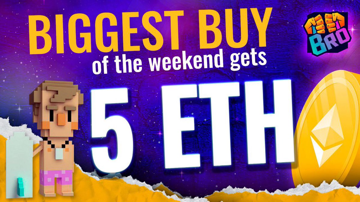 brotoken_'s tweet photo. BROs buying $BRO! 

To celebrate the DROP of our NFTs, the BIGGEST BUY of the weekend, wins 5eth. 

Which BRO will win? #BEBRO https://t.co/xGnYcGMHOy
