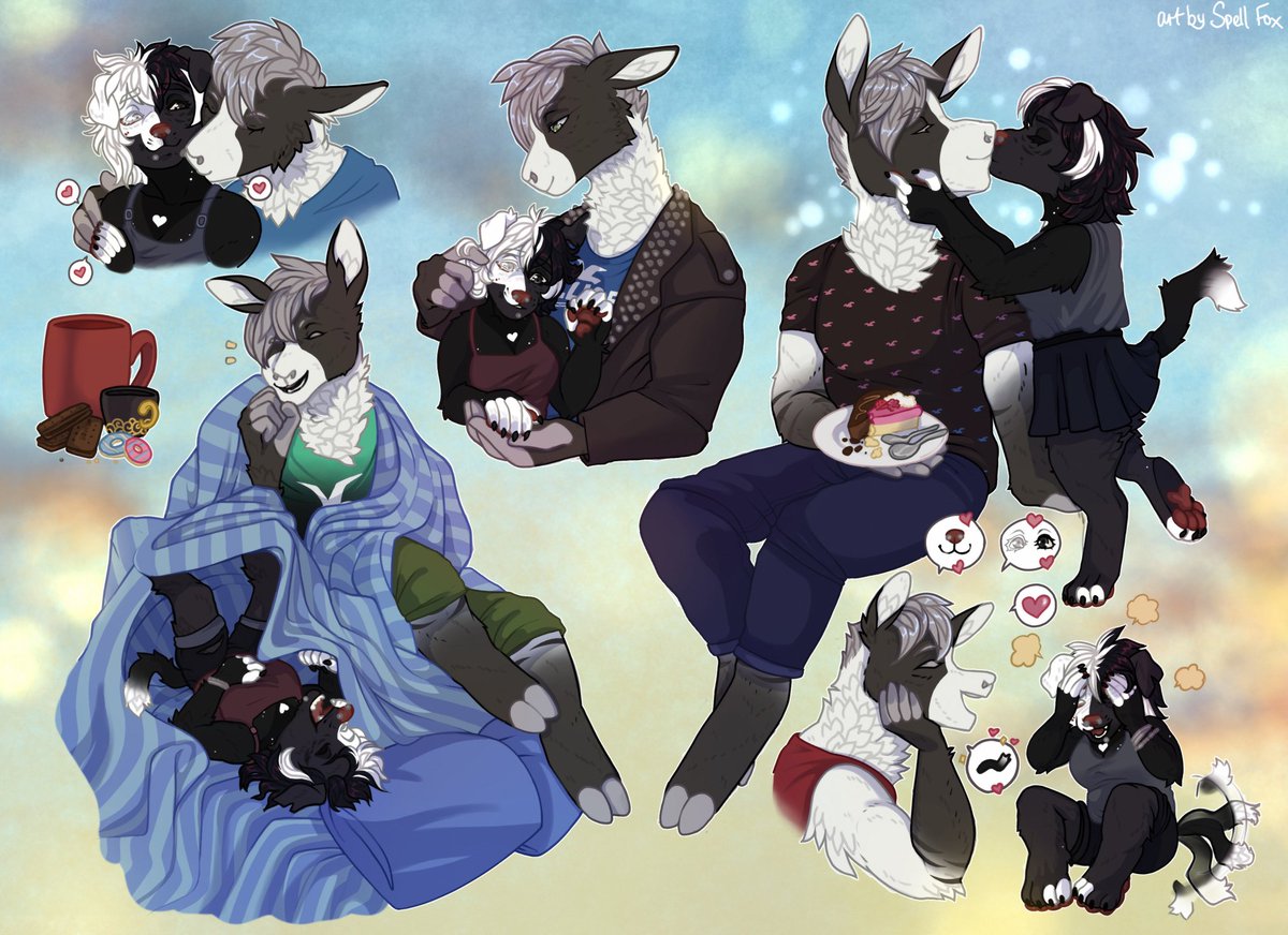 spellfoxart's tweet photo. I'll have a sketch page slot open soon if anyone wants to snag that 👀 £115 for 1 character, £150 for two https://t.co/Gh19z7P0XK