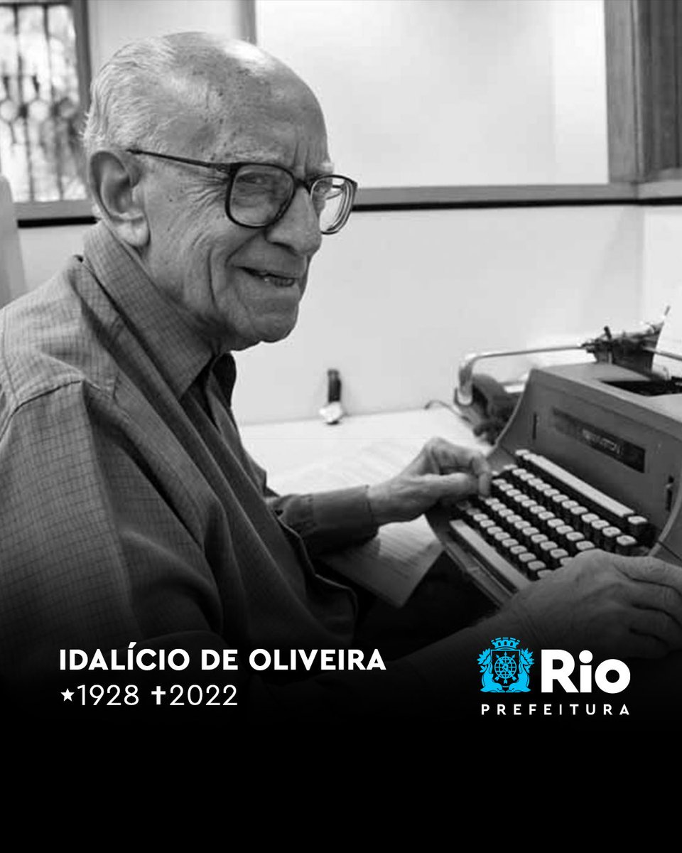 Prefeitura_Rio's tweet image. É com imensa tristeza que nos despedimos hoje do nosso servidor mais antigo, o jornalista Idalício de Oliveira, mais conhecido como seu Idalício. Desde 1977 na prefeitura, trabalhou em 14 administrações, com dez prefeitos, incluindo as reeleições.