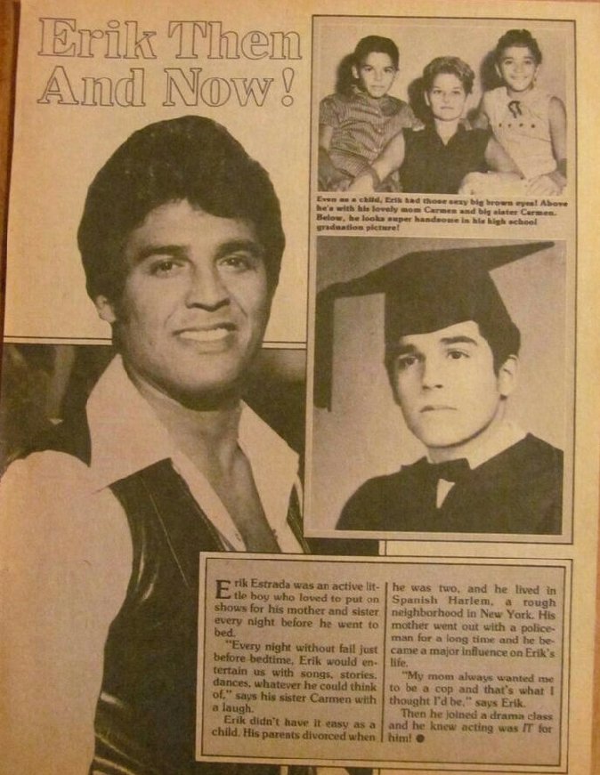 Hello friends
! Have a wonderful weekend with lots of fun, joy, happiness, peace and love with family and friends. 

Here's <a href="/ErikEstrada/">ERIK ESTRADA</a> a wonderful and beautiful memory of you with your mom &amp; sister.