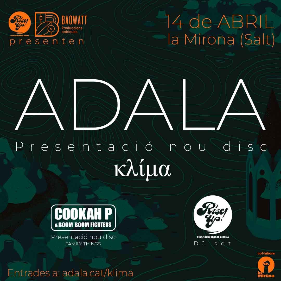Baowatt Produccions (@baowatt_prod) on Twitter photo El 14 d'abril cremarem @la_mirona amb #Adala , #CookahP & #BoomBoomFighters i <a href="/riseupgirona/">Rise Up - Associació Reggae Girona</a> 🔥🔥🔥 Serà una nit per recordar! 🔊 lamirona.cat/adala-cookah-p… El 14 d'abril cremarem @la_mirona amb #Adala , #CookahP & #BoomBoomFighters i <a href="/riseupgirona/">Rise Up - Associació Reggae Girona</a> 🔥🔥🔥 Serà una nit per recordar! 🔊 lamirona.cat/adala-cookah-p…