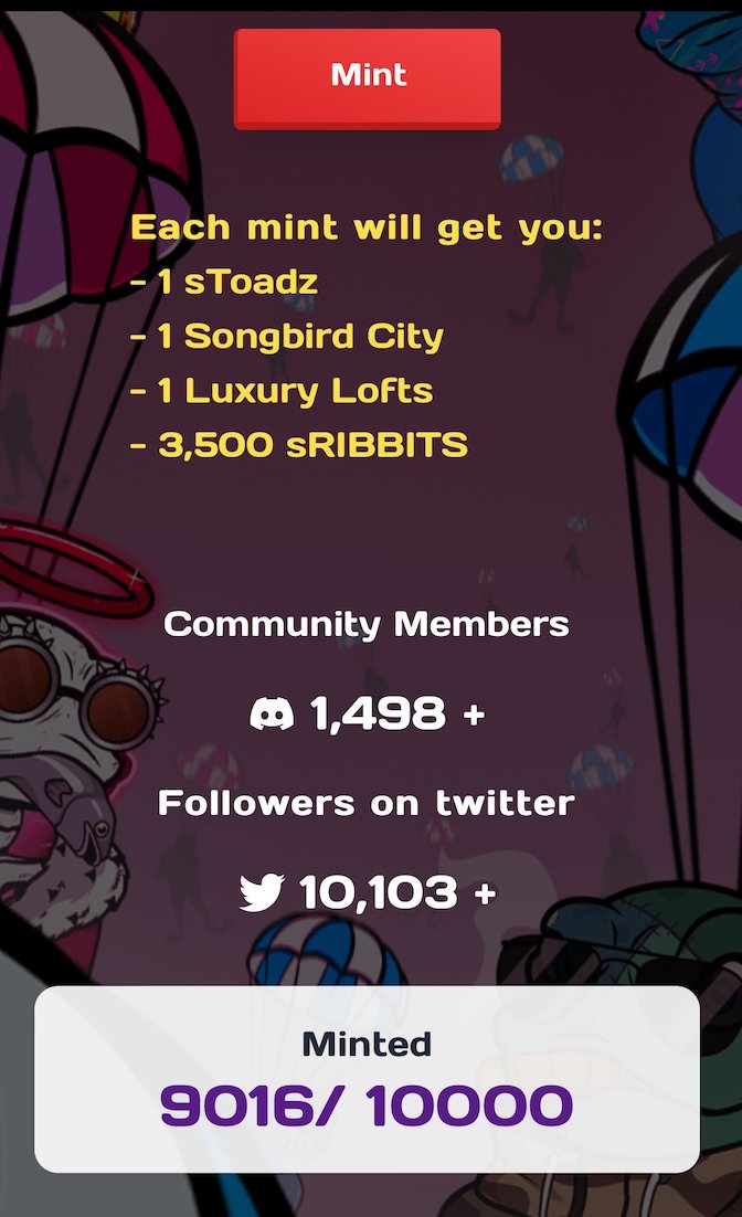 xToadz's tweet photo. Less than 1k left! 🐸🚀 https://t.co/RJp1jlWHgC