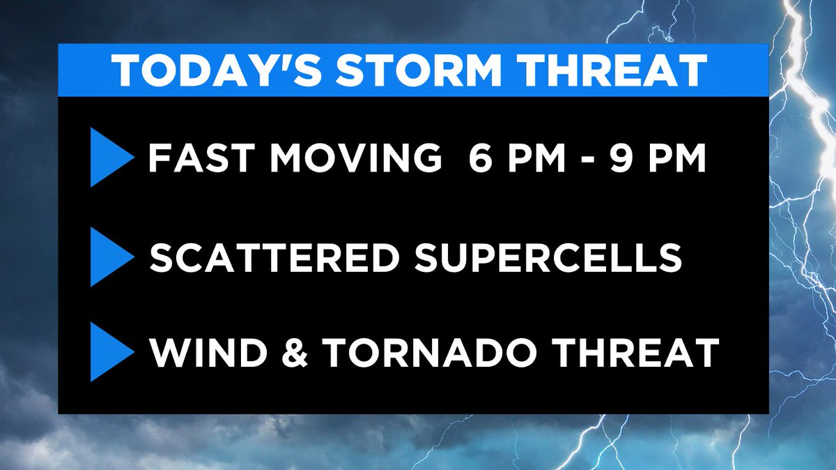 STORM WATCH 🌪️ POSSIBLE TORNADOES
There is an upgraded risk for severe storms, damaging winds, and isolated tornadoes late today and this evening.
Details ➡ cbsloc.al/3N4bGPa