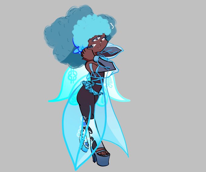 Meet Anja, different from Visuddha but related... obviously... lol  #artistsontwitter #blackgirlsarekawaii<a href="/tag/blackgirlmagic"class="tags"><span>#blackgirlmagic</span></a><a href="/tag/artistsontwitter"class="tags"><span>#artistsontwitter</span></a><a href="/tag/drawingwhileblack"class="tags"><span>#drawingwhileblack</span></a>