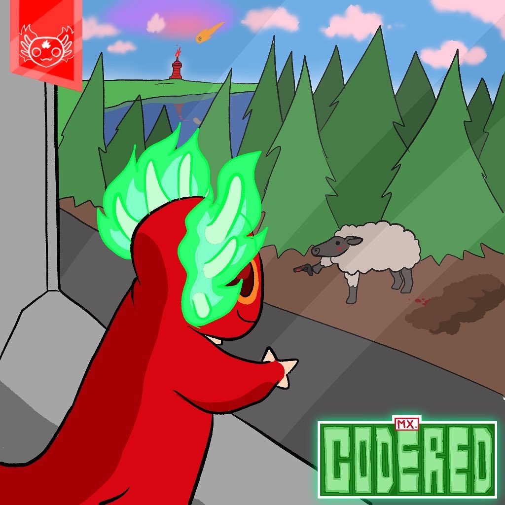 teamcoderedhq's tweet photo. This #stevenday our buddy is going on a bus trip! What will he find? #tcr #teamcodered #axolotl #art https://t.co/5a2iIYFN04