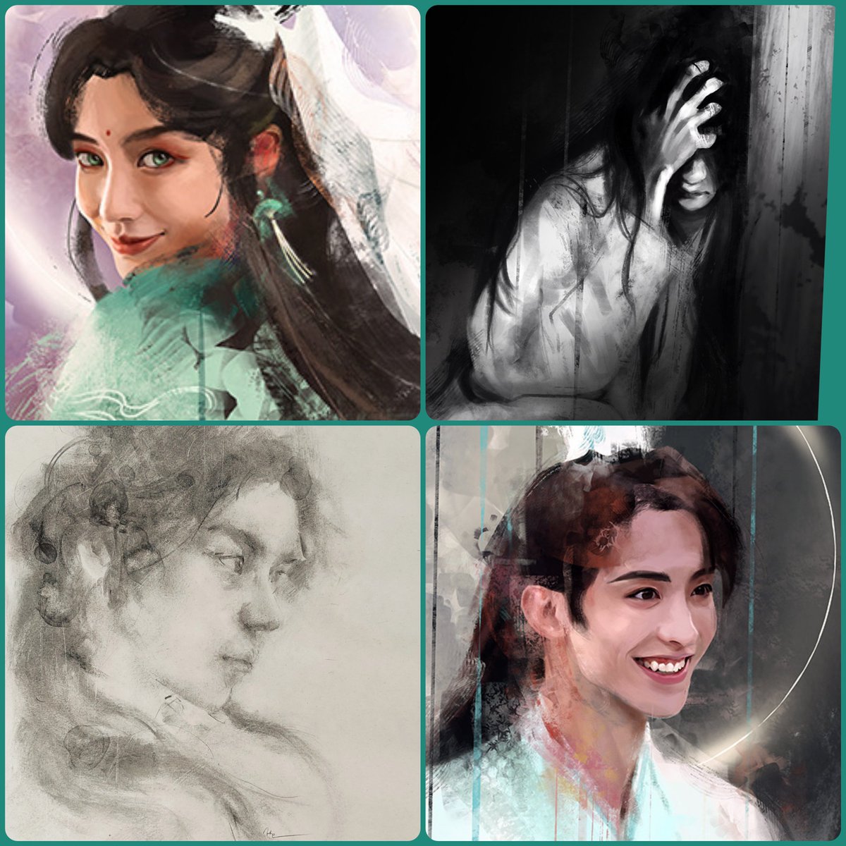 WisesnailArt's tweet image. Around this time last year, I finished reading #TGCF and virtually adopted #ShiQingxuan , the babiest of them all! 

Here's a bunch of their portraits 💙 

#WindMaster #ChangHuasen #TianGuanCiFu #HeavenOfficialBlessing #EternalFaith #imnotobsessedjustdevoted #wisesnail