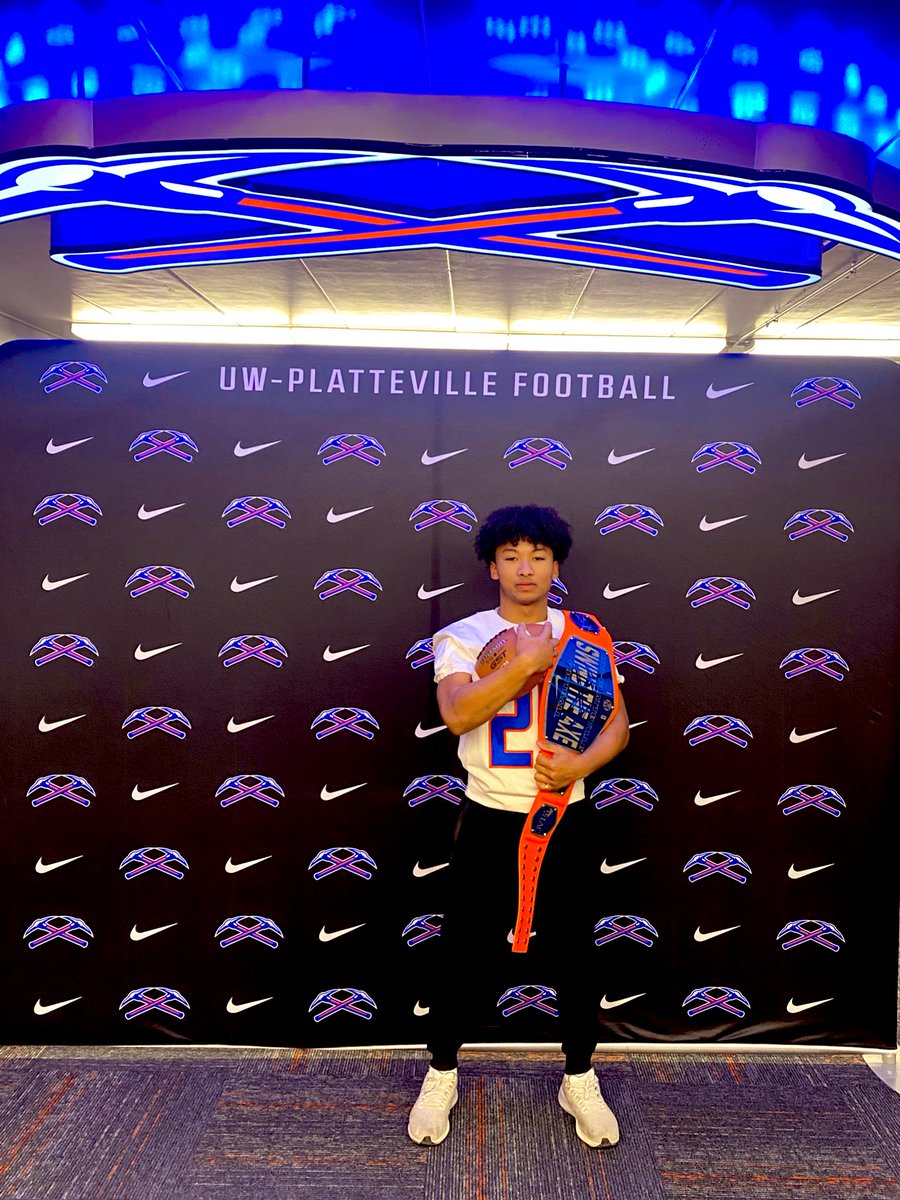 Excited to announce that I will be continuing my academic, and football career at University of Wisconsin Platteville! <a href="/UWPlattFootball/">UW-Platteville Football</a>