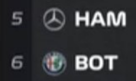 BatteryVoltas's tweet photo. Bottas behind Hamilton. Traditions. https://t.co/ss8IsQgkna