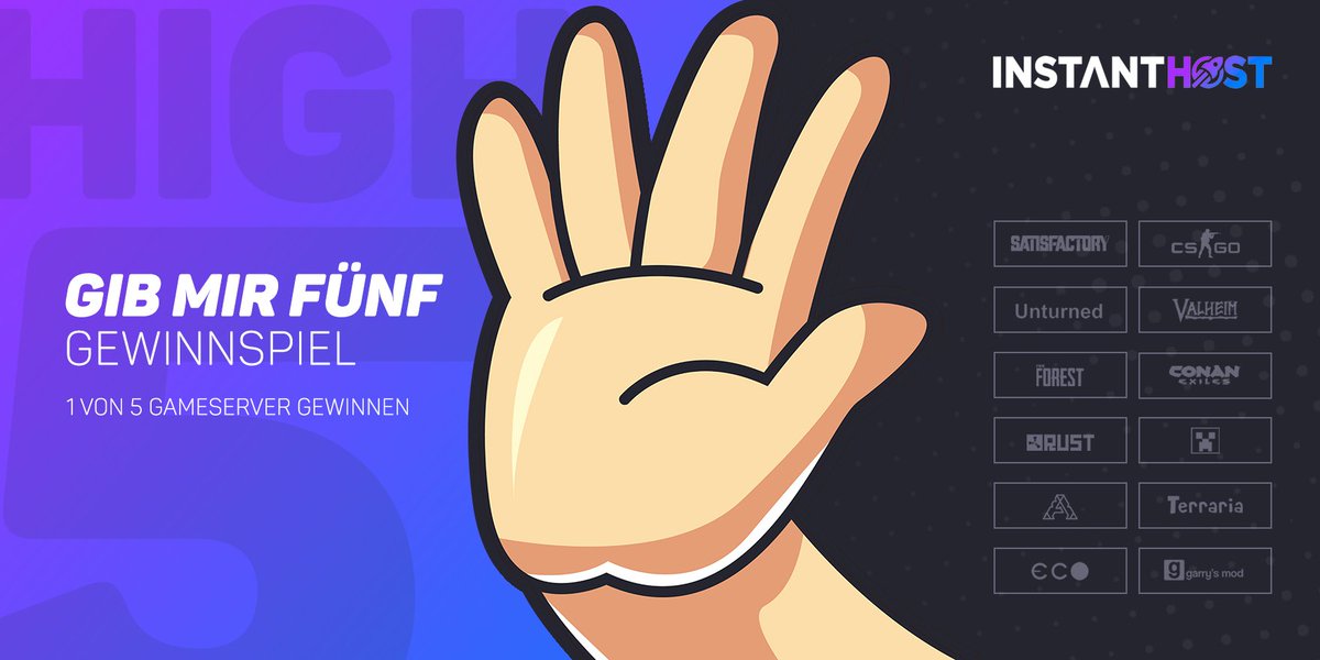 instanthostgg's tweet image. 💥 GIVEAWAY 💥

Gewinne jetzt 1 von 5 #Gameserver 🎮 (Stufe 2) deiner Wahl mit einer Laufzeit von 30 Tagen! 🎁

Teilnahmebedingungen:
- @instanthostgg folgen
- liken und retweeten

Die Auflösung ist am 26. März 2022.
Viel Glück! 🍀