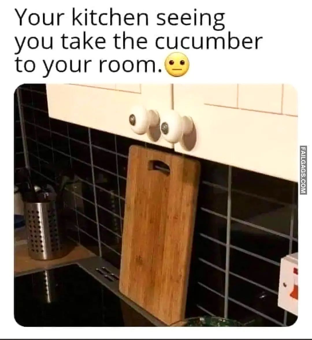 failgags on X: your kitchen seeing you take the cucumber to your room funny  memes #funny #memes #comedy #fail #jokes #fun #fail #meme #hehe #lol   / X