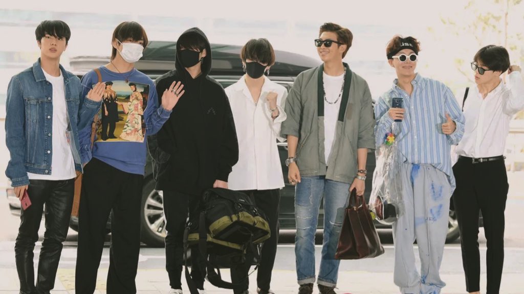 BTS airport fashion - 28/03/2022, an art print by SarBi - INPRNT