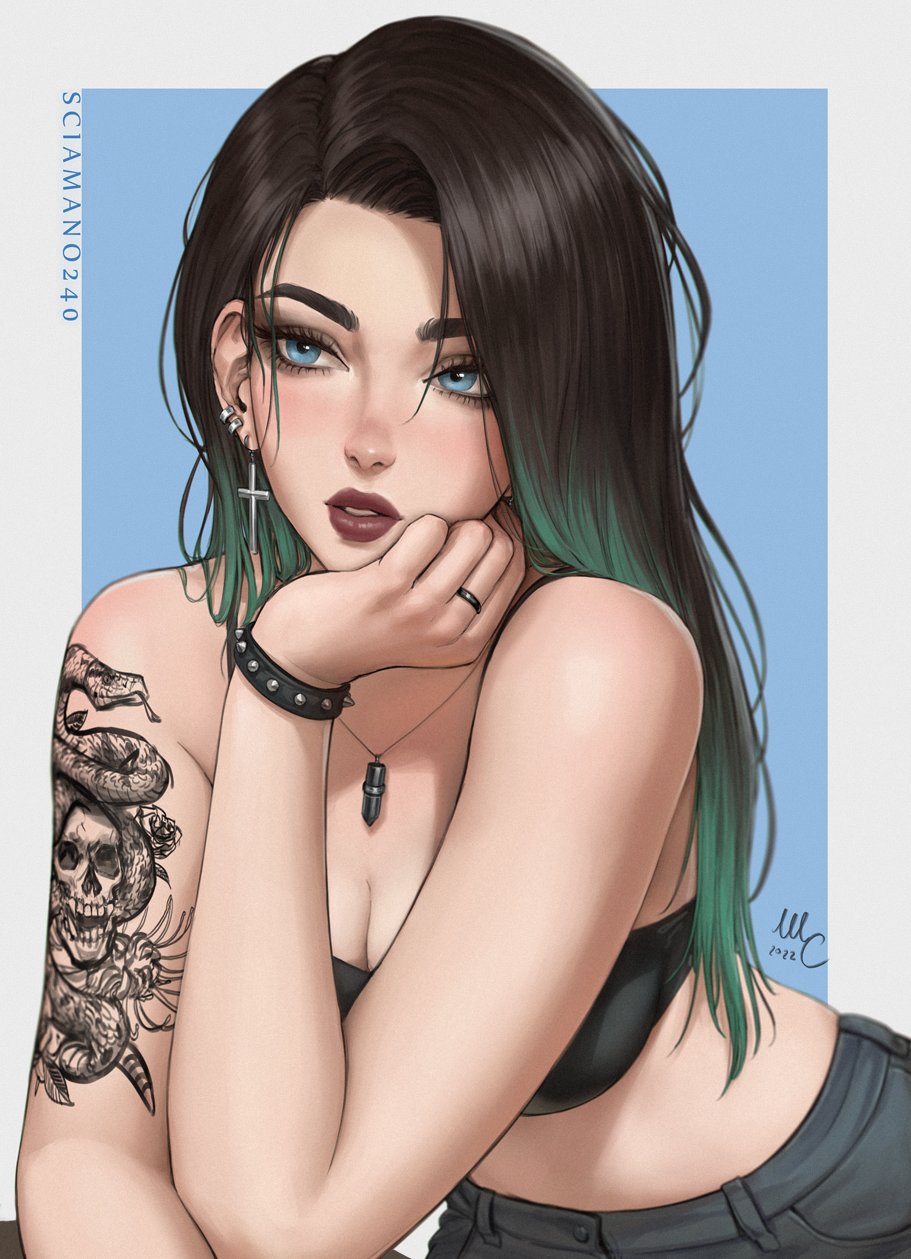 Sciamano240's Art on Twitter: "Doodle of my OC April. https://t.co/DncjKBGa0z" / Twitter