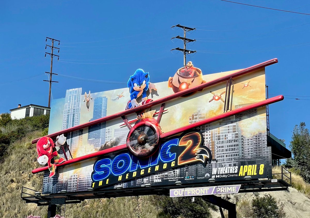 SonicMovie's tweet image. Everywhere you look it’s Sonic. Just as it should be. If you spot the #SonicMovie2 gang out in the wild, take a picture and tag us!