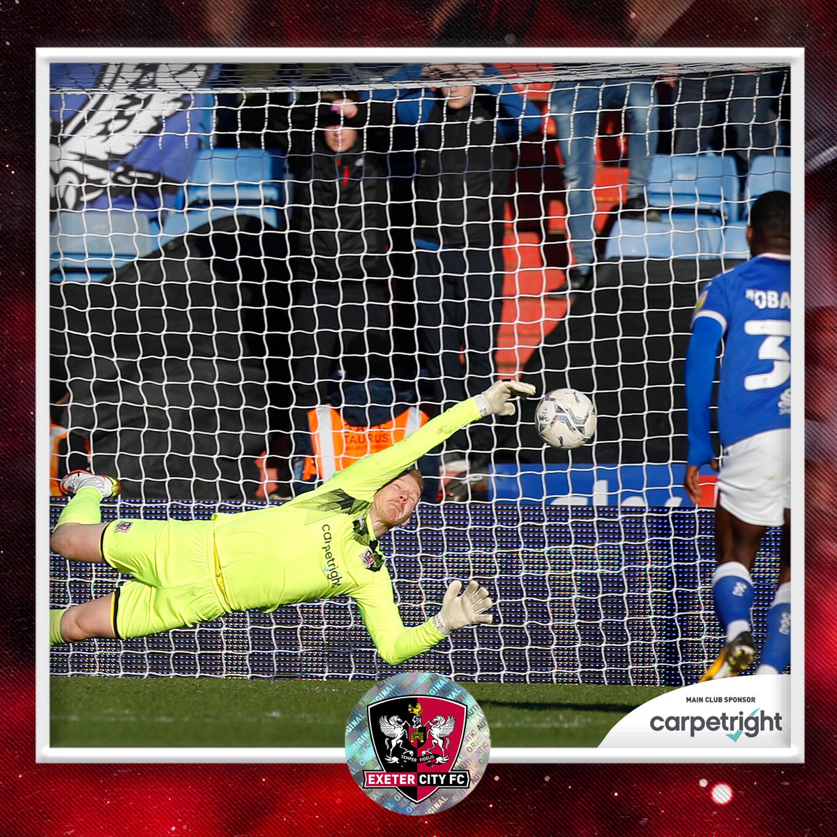 Simply STUNNING from Cam Dawson 🤩

What a display between the sticks! 

#ECFC #OneGrecianGoal