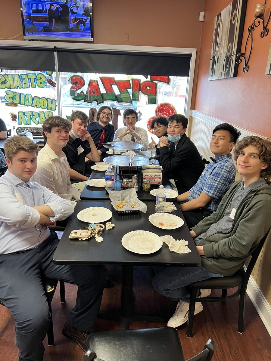CSatWest's tweet photo. Celebrating a successful Science Fair with some pizza!! https://t.co/ElERkBakvk