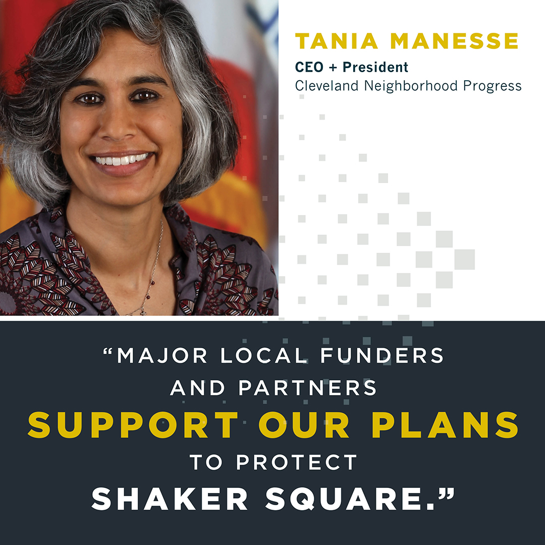 CLEProgress's tweet photo. Our Pres &amp; CEO @tmenesse is ready to get to work: “Major local funders and partners support our plan to #ProtectShakerSquare because we have engaged the community and the community wants this plan.” #InvestinNeighborhoods @BurtenBellCarr @ThisIsSHSQ @CleCityCouncil https://t.co/6q4Hpcrqp0