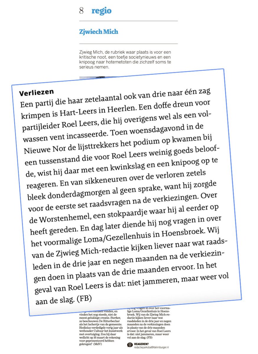 #vandaag #indekrant #zjwiechmich #heerlen