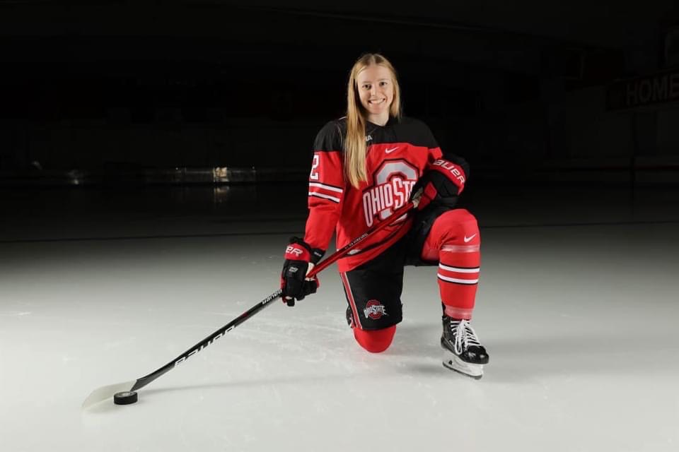 MitchAdvocate's tweet photo. Staffa's Lexi Templeman and her Ohio State Buckeye teammates are in the finals of the NCAA Frozen Four women's hockey championship.  They’re off to the BIG DANCE…the biggest dance in NCAA women's hockey. The game is on Sunday at 4 p.m. and can be viewed on TSN direct. Go Lexi! https://t.co/3BOfVJF54R