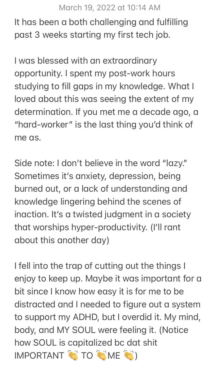 allysedotdev's tweet image. Hey everyone 🌊
I’ve missed you all and I miss writing! Here are some reflections I’ve had over the past week: