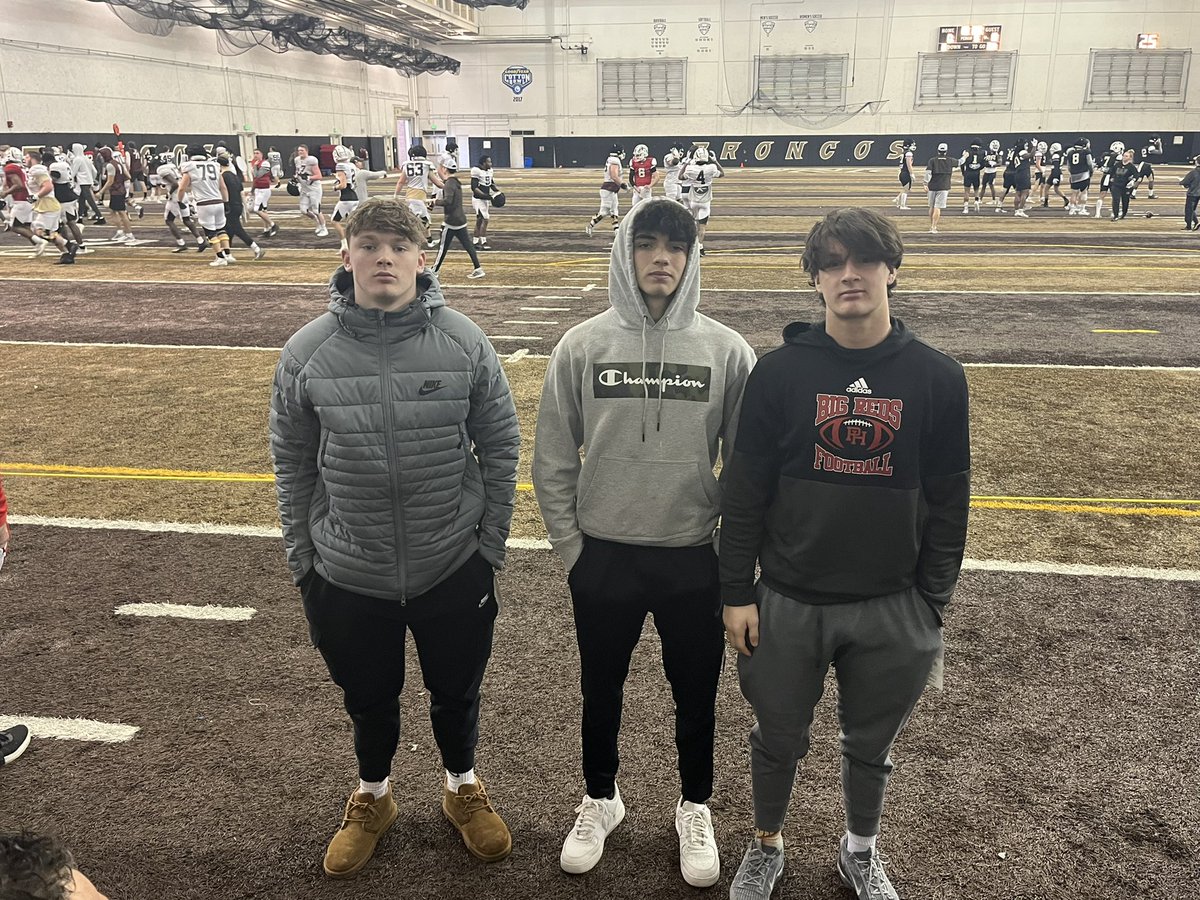 S/o to coach <a href="/CoachZenner/">KC Zenner</a> and the rest of the <a href="/WMU_Football/">Western Michigan Football</a> staff for having us for #JuniorDay! We appreciate it and enjoyed it! #GoBigReds🏈 #PortHuronHigh <a href="/cadenrogers05/">Caden</a> <a href="/LukeAllen44/">Luke Allen</a> <a href="/JaidenAshford/">Jaiden Ashford</a>