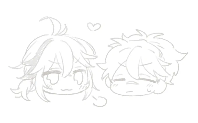 これくらい気軽な友万の絵描きたいね～～ 