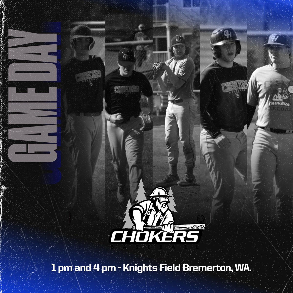 GHC_Baseball's tweet photo. GAME DAY⚾️
Chokers are on the road to take on a Olympic Community College 🚐
First Pitch @ 12⏱
#ChokersRising #ChokeEm #BlueCollar https://t.co/nMxFAmZ6HL