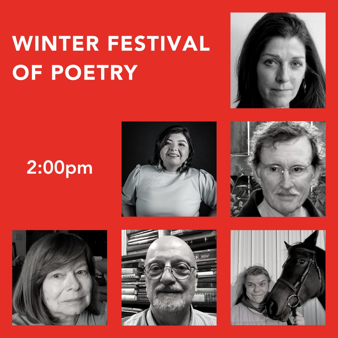 ArtLitLab's tweet photo. The eight and final reading of The Winter Festival of Poetry is this Sunday at 2pm! Join us for 6 readings from 6 talented WI poets.
Thanks to all of the poets and friends of poetry who took part!
https://t.co/ivoiH5hbgL
#ArtLitLab #poetry #reading #winter #WIpoets #WIfellowship https://t.co/hWjt9RDh1G