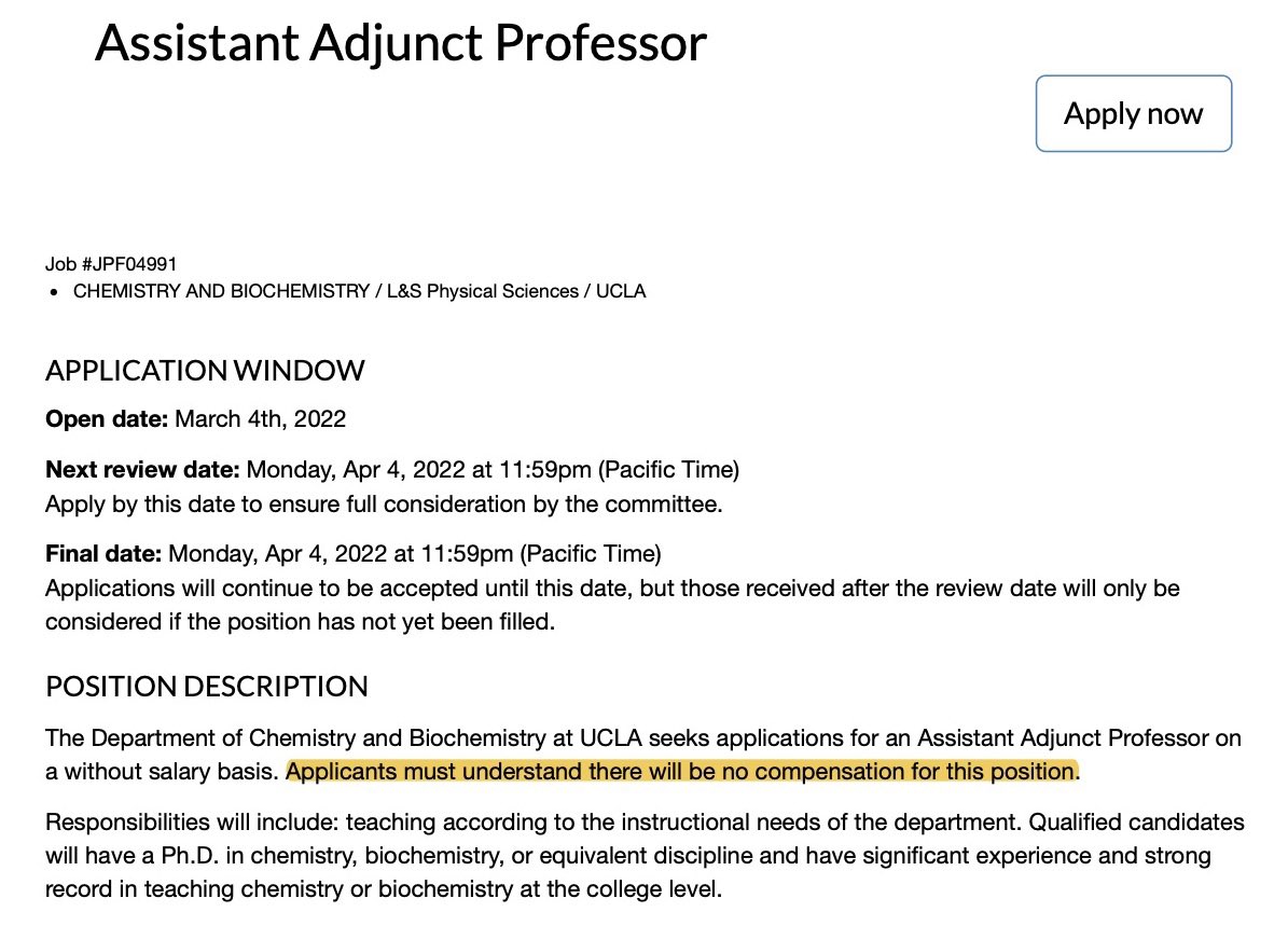 StrikeDebt's tweet photo. On the left, an Obama economic advisor &amp; current econ professor who makes $237,249 and pushes the false GOP talking point that student debt cancellation would be regressive

On the right a job posting at @UCLA requiring a PhD in a STEM field https://t.co/G5P3GbrT8a