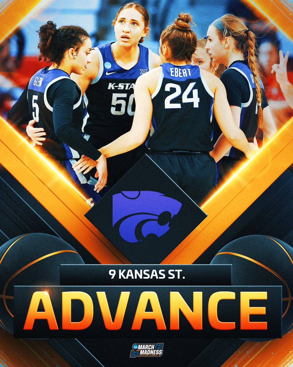 Wildcats will dance on! 💃

No. 9 <a href="/KStateWBB/">K-State Women's Basketball</a> takes down No. 8 Washington State, 50-40, to advance to the round of 32! 

#MarchMadness
