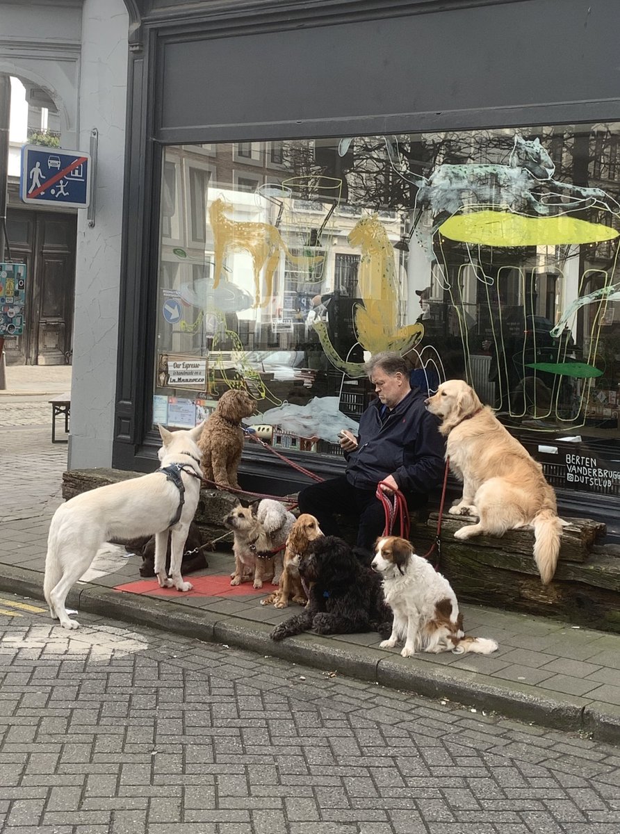 nootgeval's tweet photo. De voorbije weekends deze man en z'n hondjes tegengekomen, die mijn hartje helemaal vervulden 💕 #toekomstplan https://t.co/DNNJNVJlW0