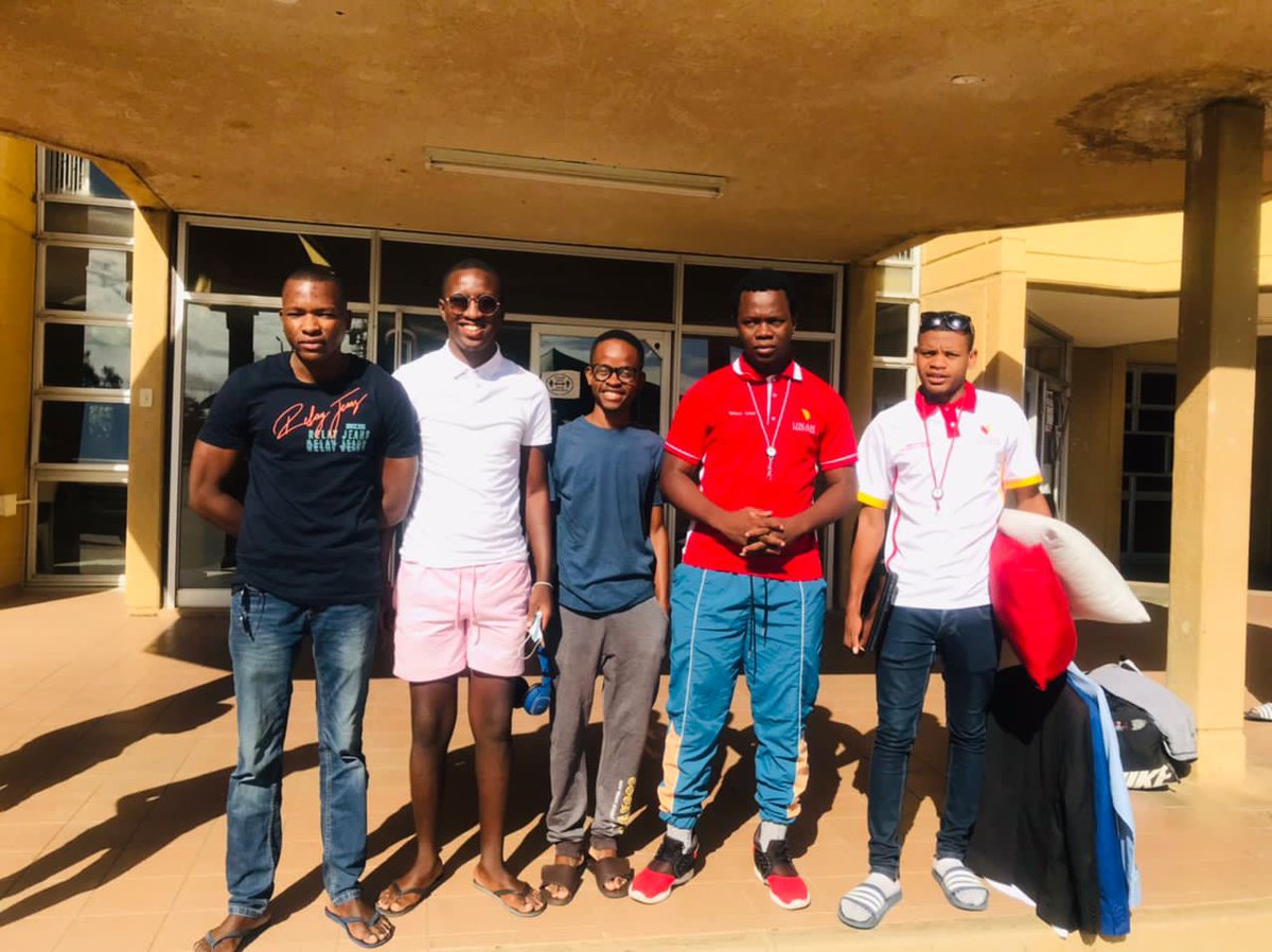 RunduSrc's tweet photo. The VP Mr Mukoya Vernet,  Cde Kandjimi (SRC Sec for info) and Cde Academic Mr.  Bonifatius Andreas H  joined by Reps for  Academic from JEDS and Katima Mulilo Campus. Cde info Represents Rundu Campus with a smile.  Best regards Mr.Mukoya Vernet M SRC-Deputy President 
UNAM RC. https://t.co/9wZGiwWaDy