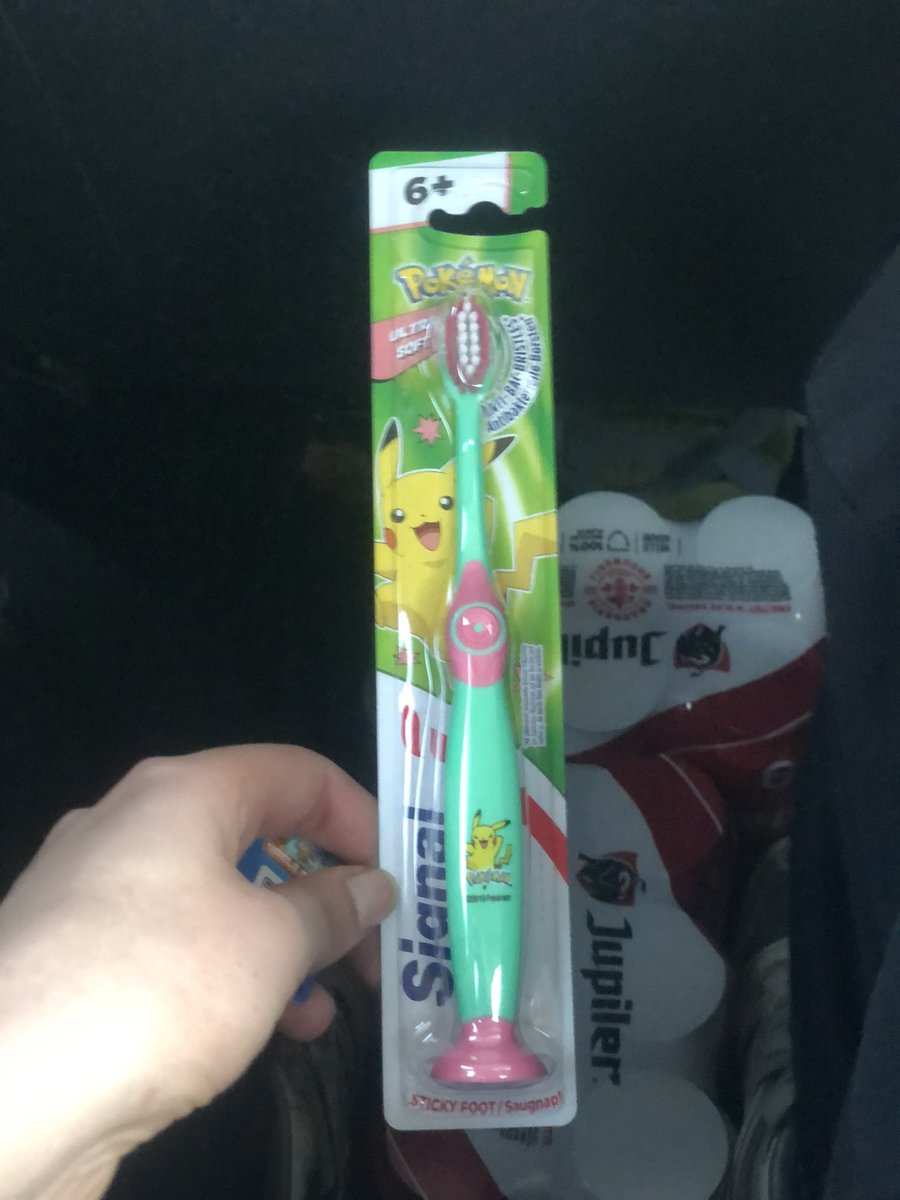 Wil mijn nieuwe tandenborstel ff showe