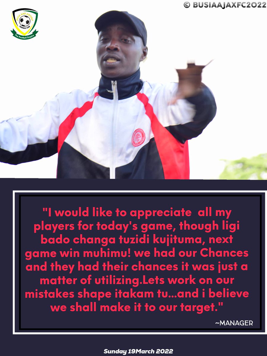 AJFCbusia's tweet photo. Post match reaction from Mr manger. https://t.co/iZu6LRBuBF