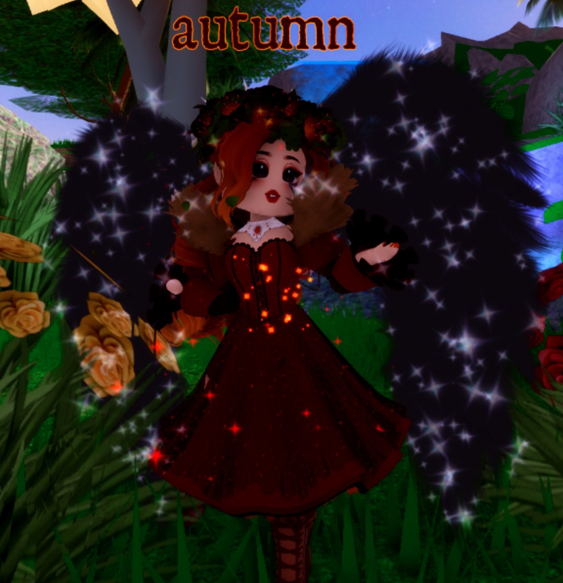katelyroyale's tweet photo. @RoyaleHighAEs @LEXIIample here is mine!
the goddess of autumn🍂

She is a dark fairy, but also works as a librarian on earth. One day when she was looking through a chest of books she found a special one... it lead her to a magical land where she was offered to become a guardian of the seasons ^^🍁 https://t.co/dN8PYkffVo