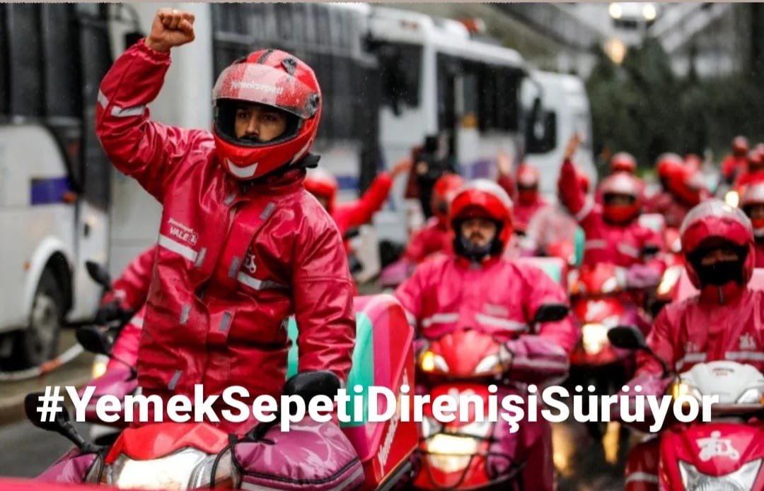 2 aya yakın süredir sefalet ücretine karşı Nakliyat-iş Sendikası öncülüğünde direnen Yemeksepeti işçilerinin yanındayız 
<a href="/HsnBozkurt/">Hüsnü Bozkurt</a> <a href="/add_genelmerkez/">Atatürkçü Düşünce Derneği</a> <a href="/Nakliyatsendika/">Nakliyat-İş</a> 
#YemekSepetiDirenişiSürüyor
