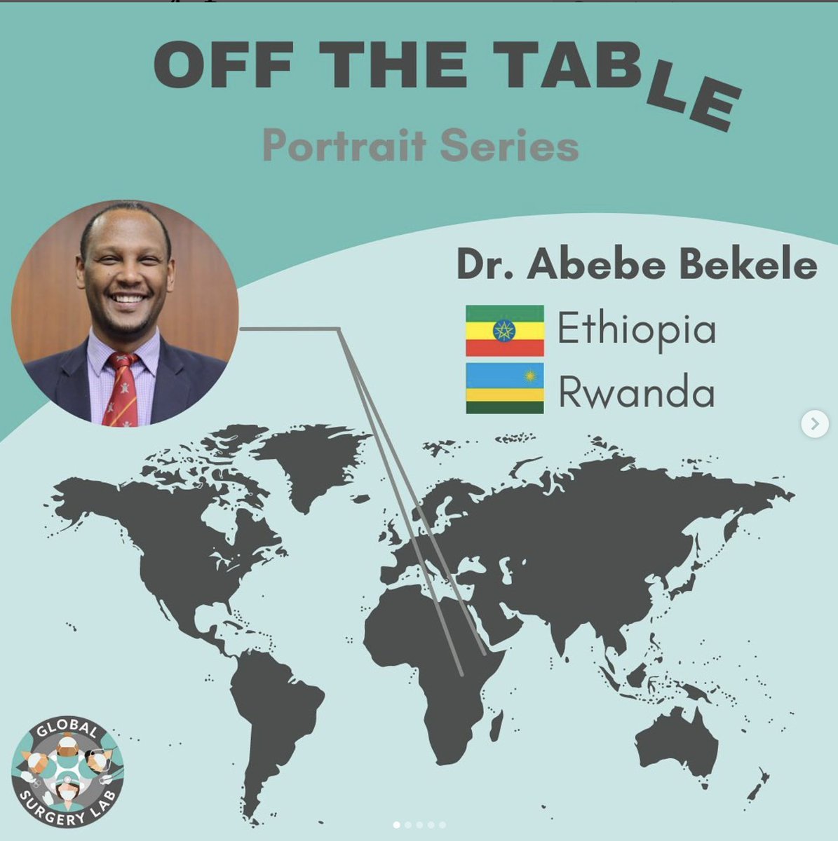 OFFTHETABLE_POD's tweet photo. Find Dr. Abebe Bekele @abebesurg, an amazing educator and surgeon, on Episode 6 : Train, Train, Train! of our podcast (link in bio!)
Find more about him and his work on our Instagram Portrait Series! @ott_globalsurgery https://t.co/9snM8URpVc