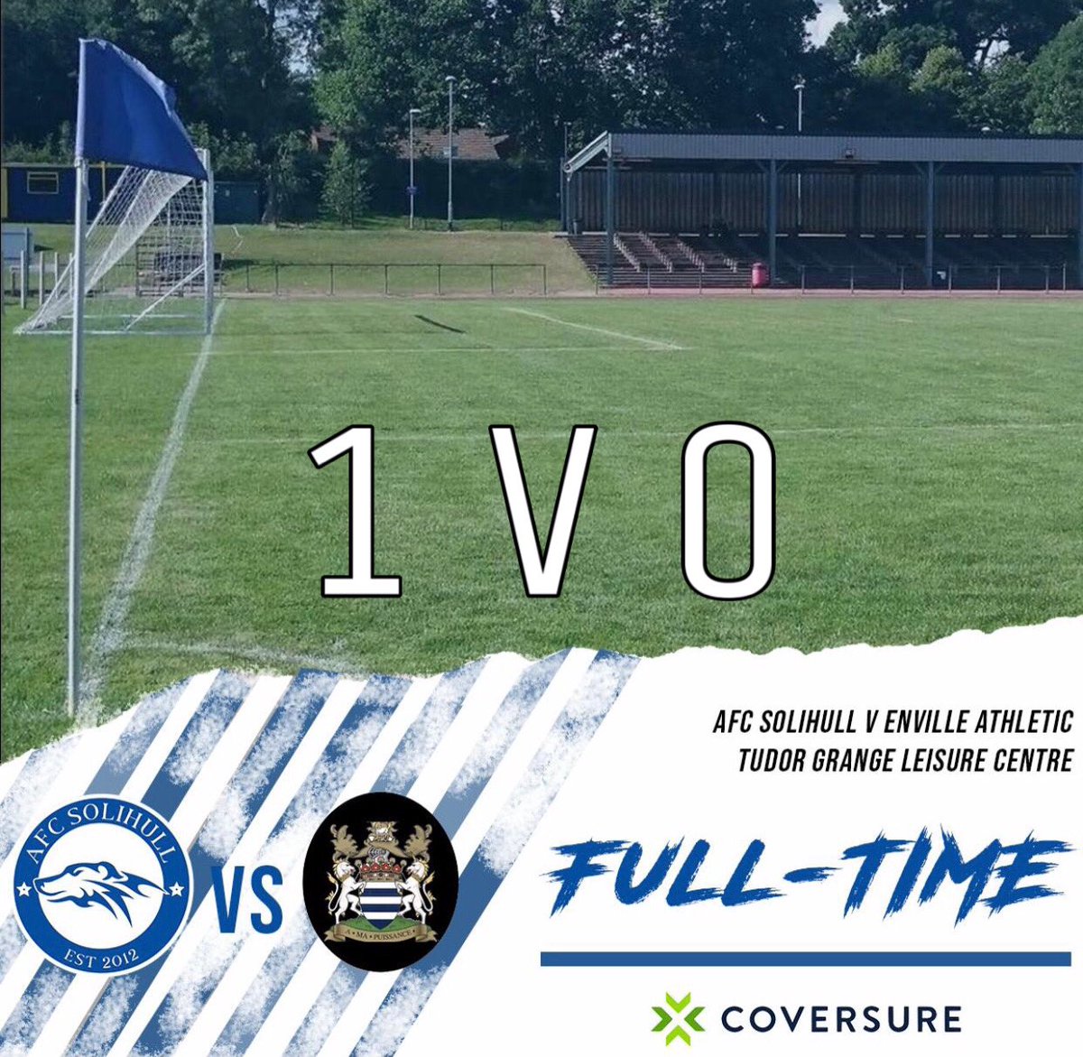 Full Time #afcsolihull
Ross Kaar ⚽️ <a href="/MidlandLeague/">Capelli Sport Midland Football League</a> <a href="/CoversureHarbor/">Coversure, Solihull</a> 💙💚