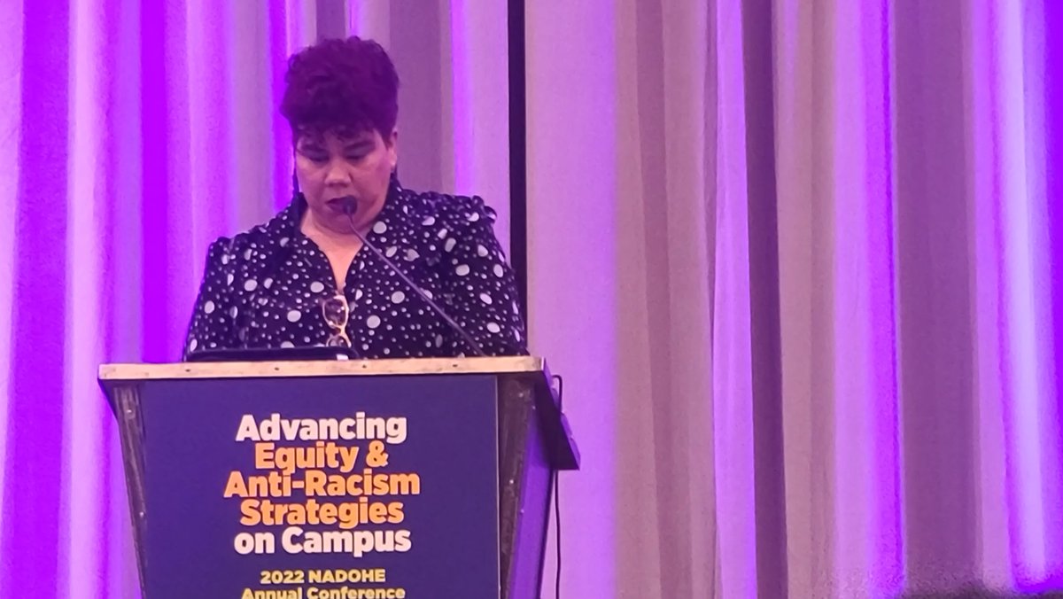 sylvia_see's tweet photo. #NADOHEAC22 Dr. Rosa Clemente bringing it at the closing session https://t.co/nyrT8moHAK