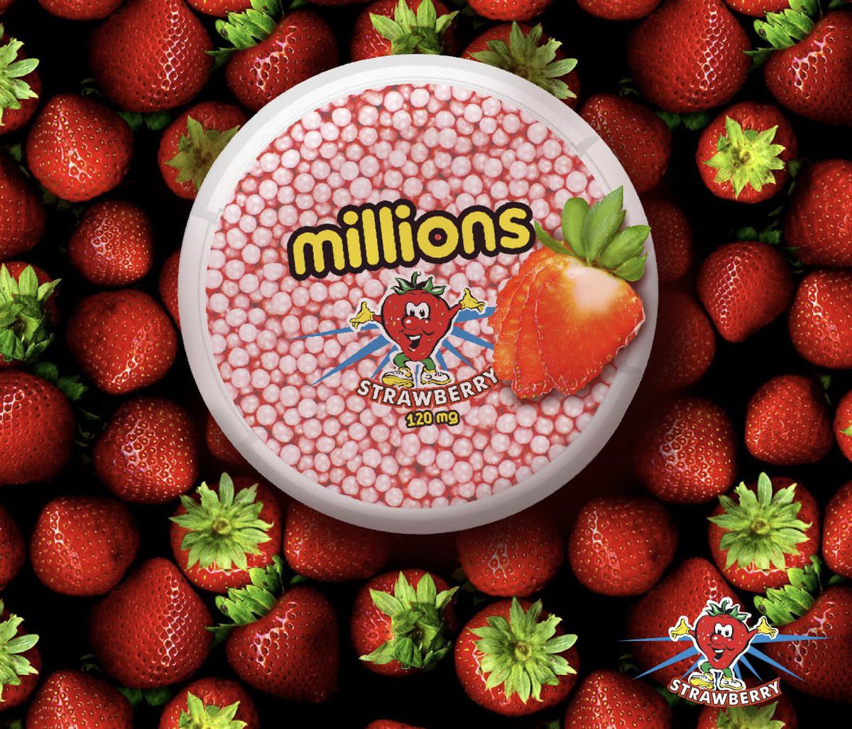 SnusManchester's tweet image. Millions Snus now Available In 4 flavours 120MG🤯 Bubble Gum, Cola, Strawberry &amp;amp; Black Current 🍇🍓 #snus #manchestersnus #millions #snusmanny #snusmanchester #flavoursnus #millionssnus #siberiasnus #siberia