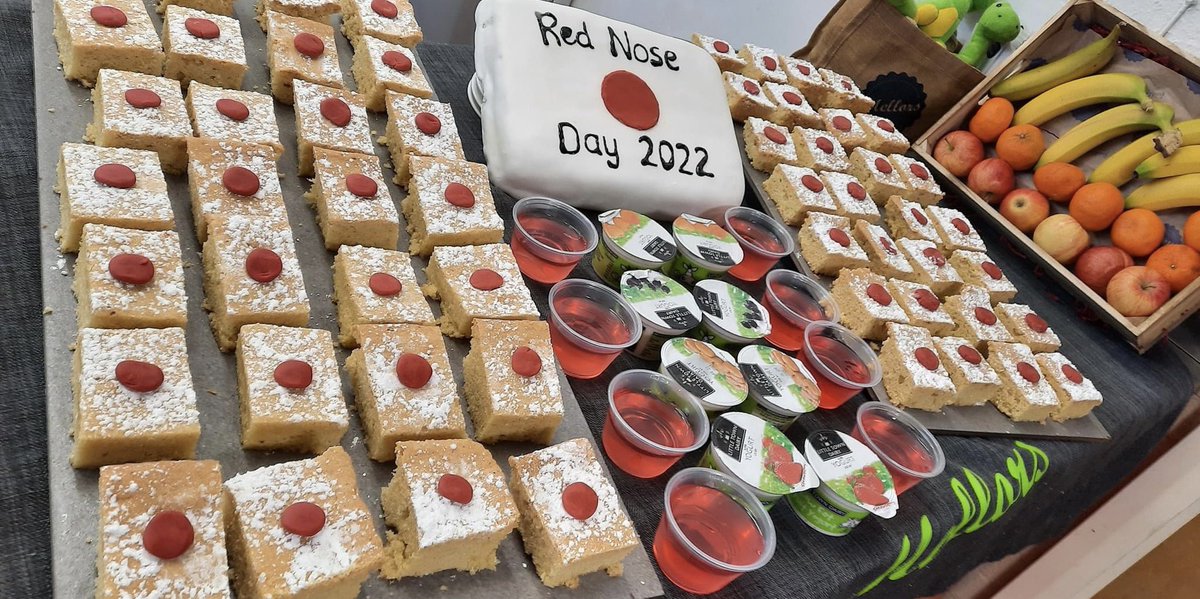 Well done team Eccleston, celebrating Red Nose Day in true style #teamhorrocks