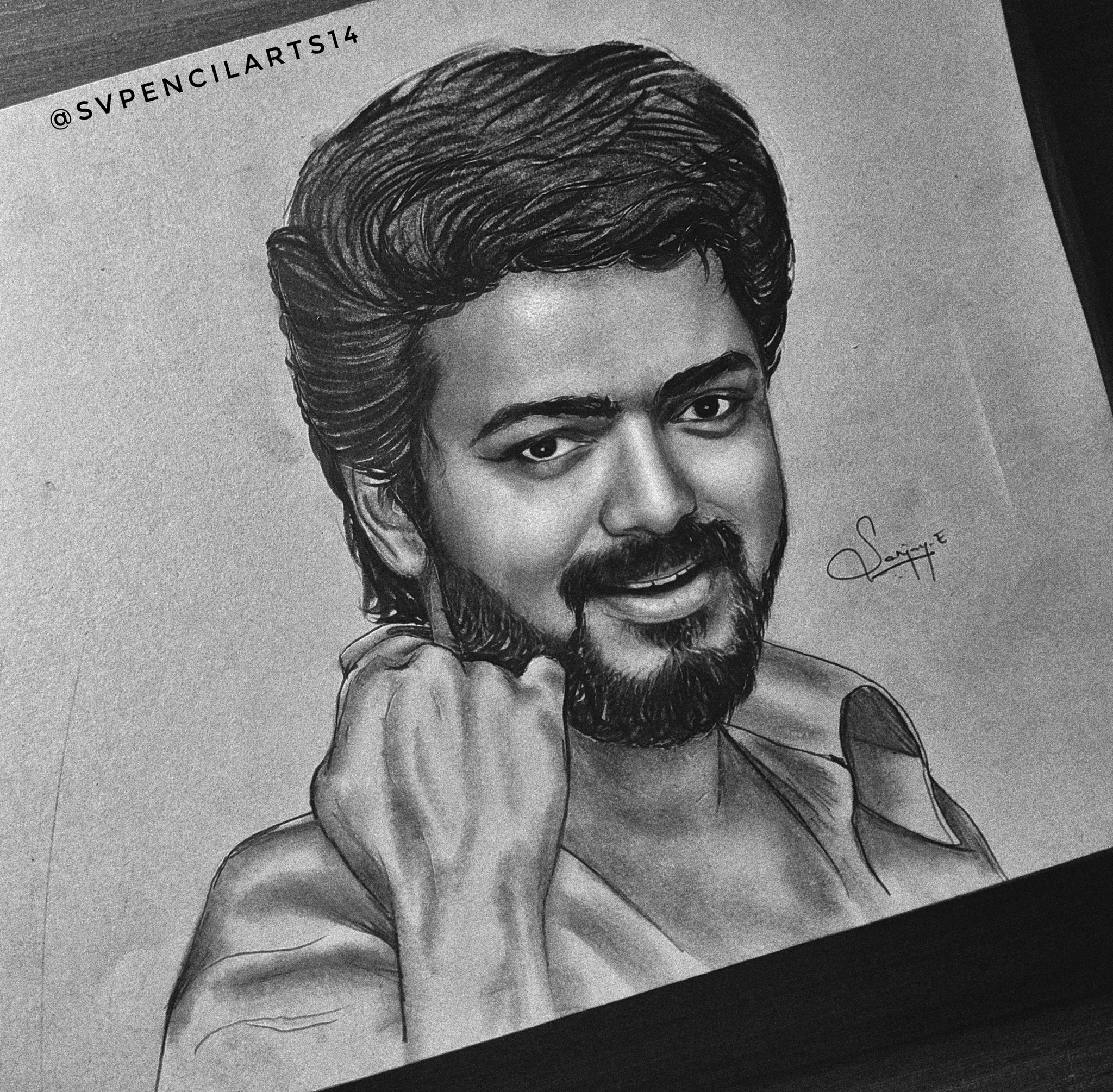 Vijay on sale pencil drawing