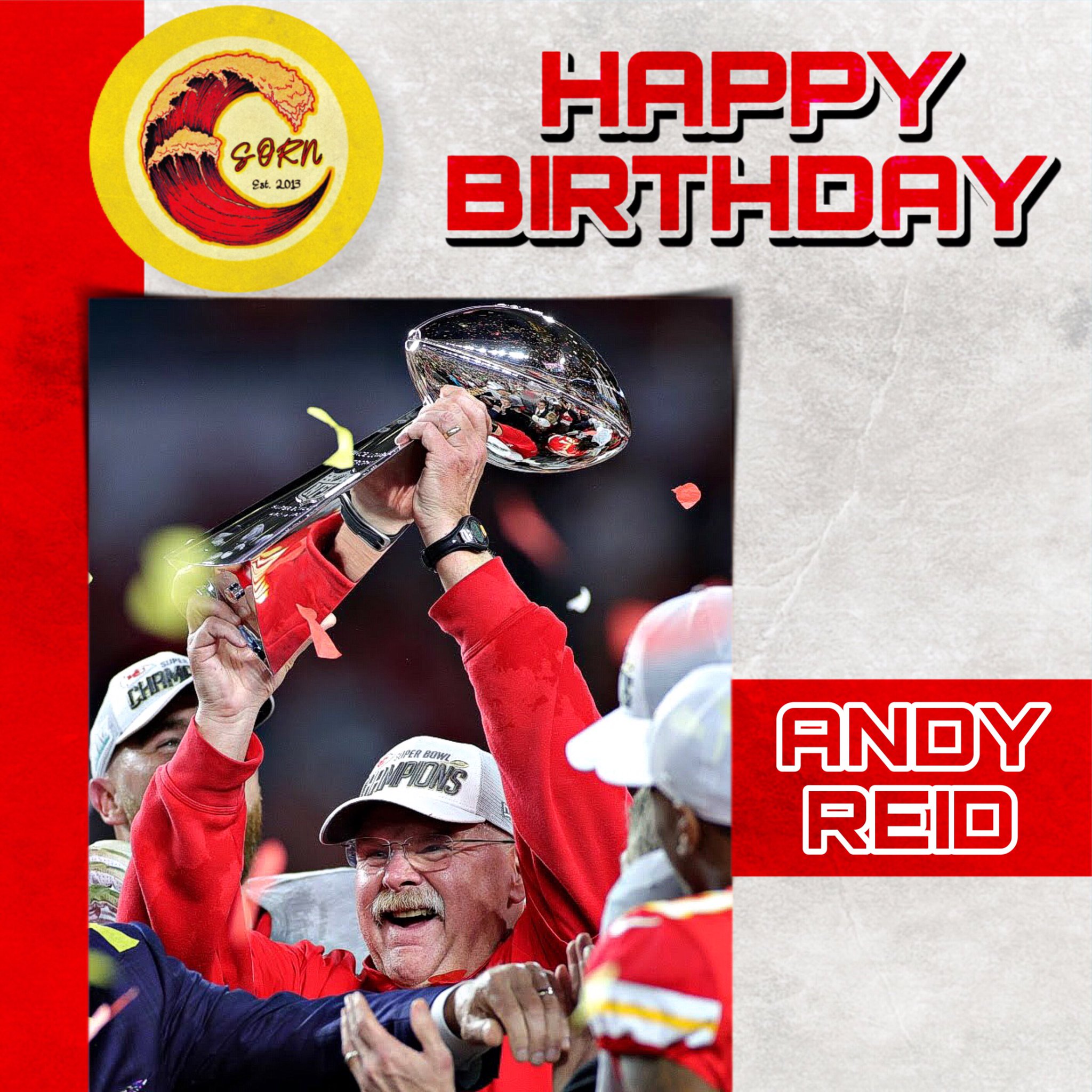 A very Happy Birthday to the big man himself, Andy Reid!  | 