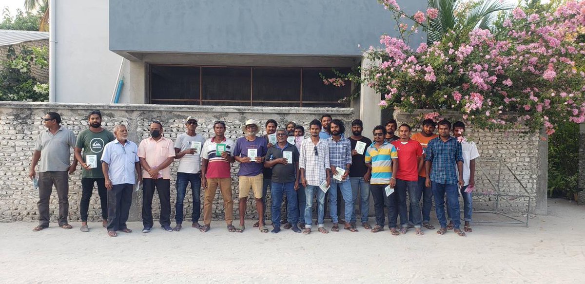 aisee68's tweet photo. Discovered varied beauty and endearing features for a visitor; after #LocalTourism awareness sessions fr 25 key citiszens, distribution of booklets on #Homestay and #GuestHouses; and some effort to rectify certain key hospitalty attractive offerings #RaaAtoll #MaakurathuIsland https://t.co/c8DyWn7MSo