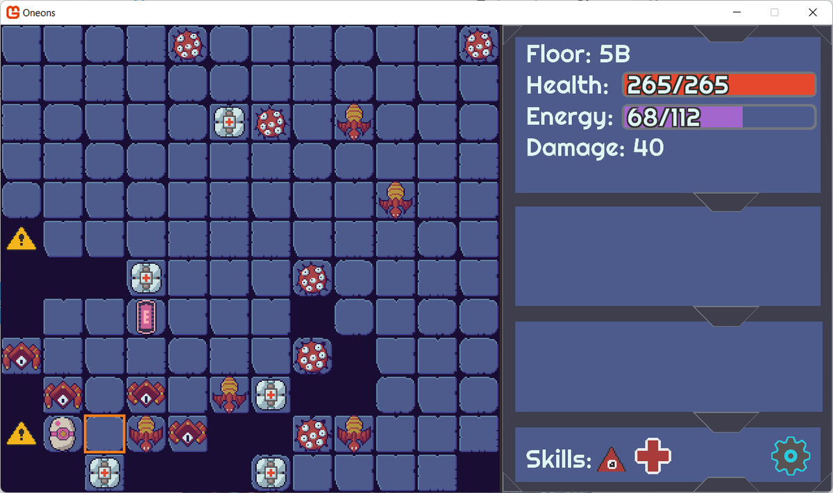 deengames's tweet photo. Revamping #Oneons. Here's a look at how the first biome looks now. Also made the maps more than twice as big, so the game is (as designed) brutally difficult.
#ScreenshotSaturday #IndieDev #GameDev #IndieGame #MonoGame #CSharp #PixelArt #Roguelike #SciFi https://t.co/304eY4E2ZL