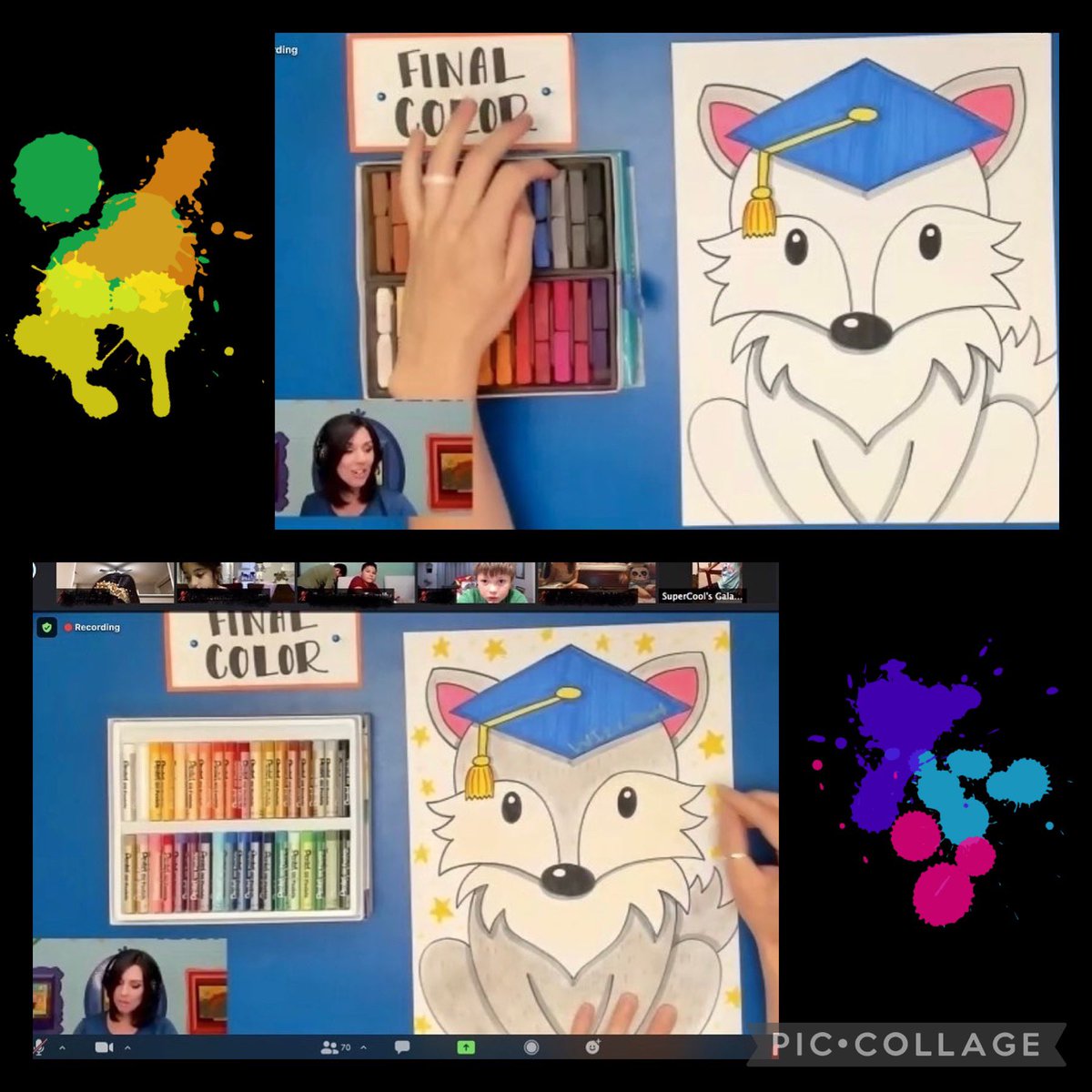 WillowES_ABC's tweet photo. Our Virtual Family Art Night with @fiboart was a blast! Students and families learned to draw our college bound mascot…the Willow Wolf! #willowesrocks #abcstories #wolfpackstrong🐺🐾❤️👊🏼 #collegebound🎓 https://t.co/hzMHiqh77G