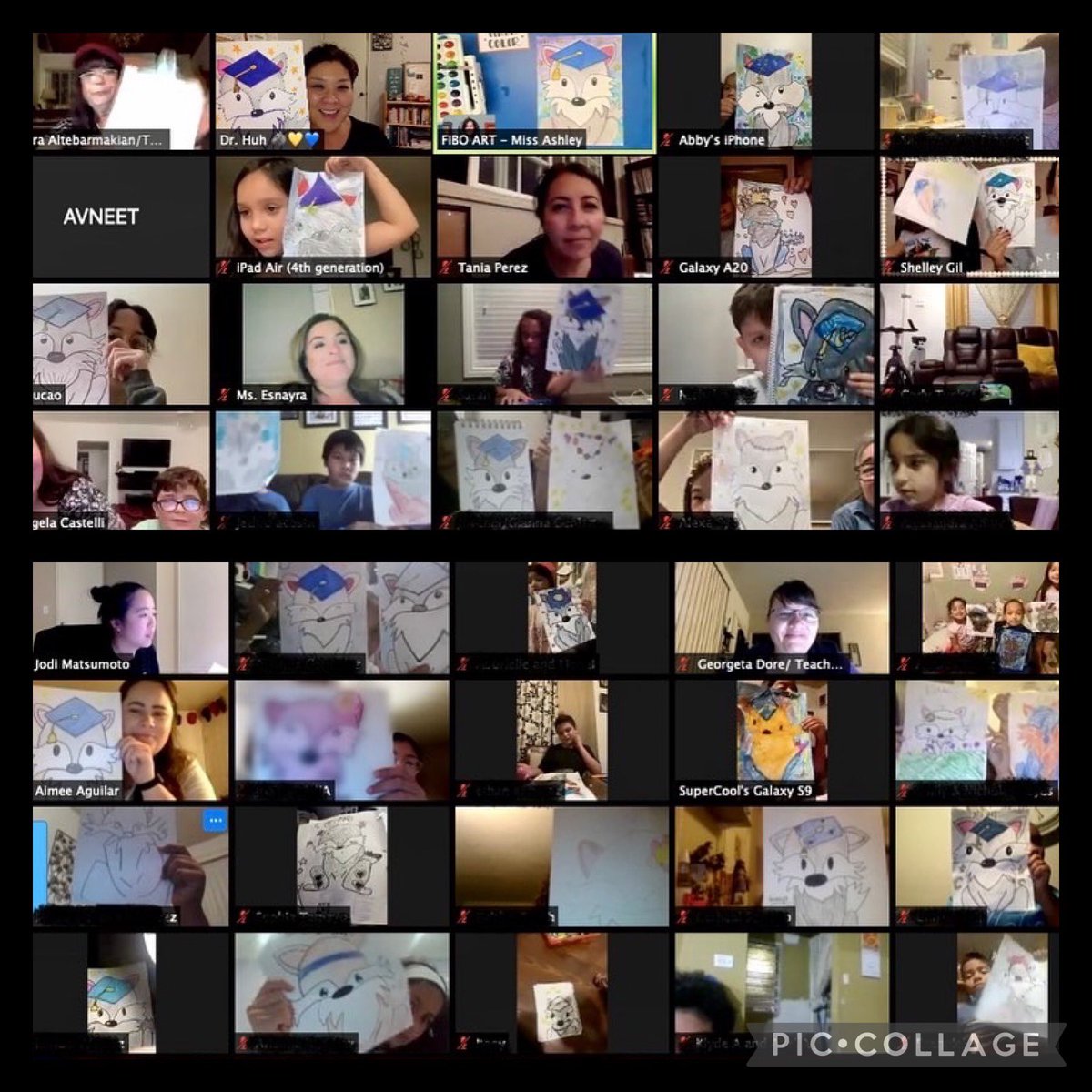 WillowES_ABC's tweet photo. Our Virtual Family Art Night with @fiboart was a blast! Students and families learned to draw our college bound mascot…the Willow Wolf! #willowesrocks #abcstories #wolfpackstrong🐺🐾❤️👊🏼 #collegebound🎓 https://t.co/hzMHiqh77G