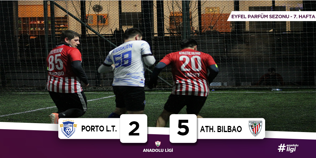 Anadolu Ligi Eyfel Parfüm Sezonu 1. Lig

📅7.Hafta

⚽️ #PortoLaTurka 2-5 #AthleticoBilbao

🏅 Barbaros Ataer