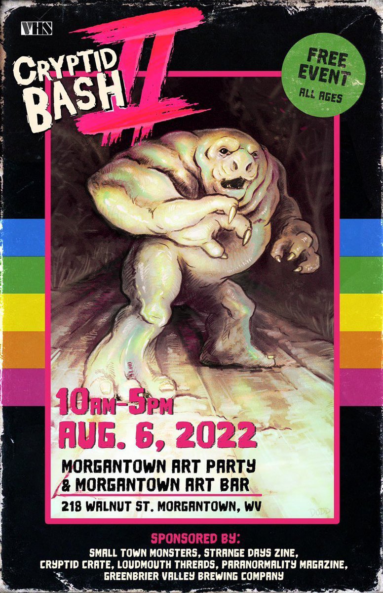 bigfoot_society's tweet photo. If you are into cryptids at the very least… you need to get yourself to Morgantown. 😱😱😱 @MothboysPodcast #cryptidbash #cryptidtwitter https://t.co/fftWqZHysm